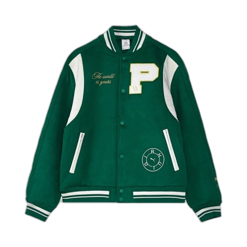 Puma x Rhuigi Varsity Jacket 'Evergreen'