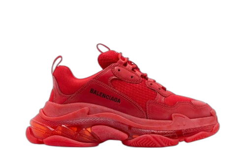 Balenciaga Triple S Clear Sole Sneaker 'Red'