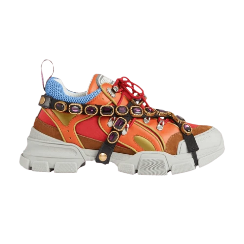 Gucci Flashtrek Leather With Crystals 'Orange'