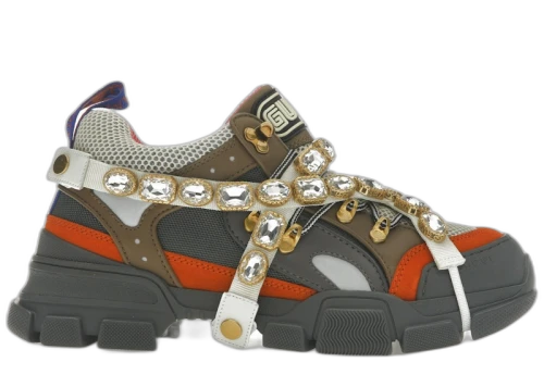 Gucci Flashtrek Crystal Grey Orange