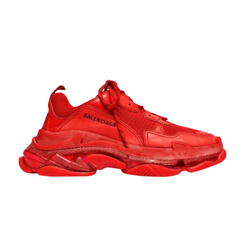 Balenciaga Triple S Sneaker 'Clear Sole - Red' (Women's)