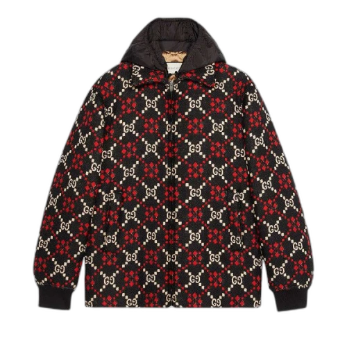 Gucci GG Diamond Wool Macro Jacket 'Black'
