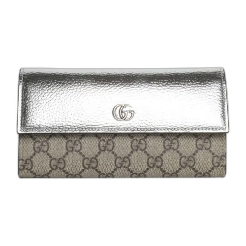 Gucci GG Marmont Chain Wallet 'Tan'