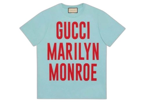 Gucci Marilyn Monroe T-shirt Turquoise