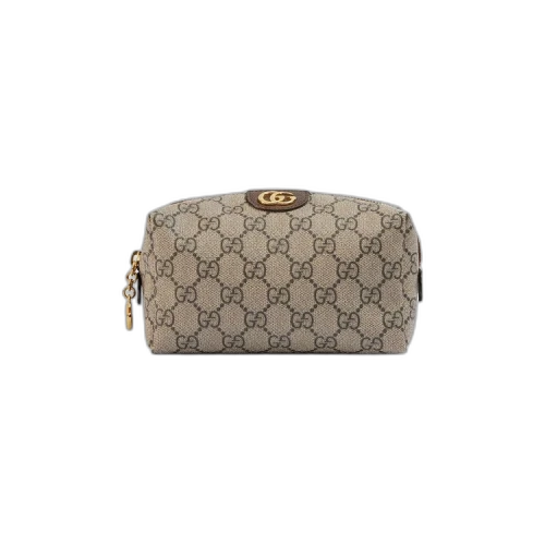 Gucci GG Supreme Canvas Ophidia Cosmetic Case 'Beige/New Acero'