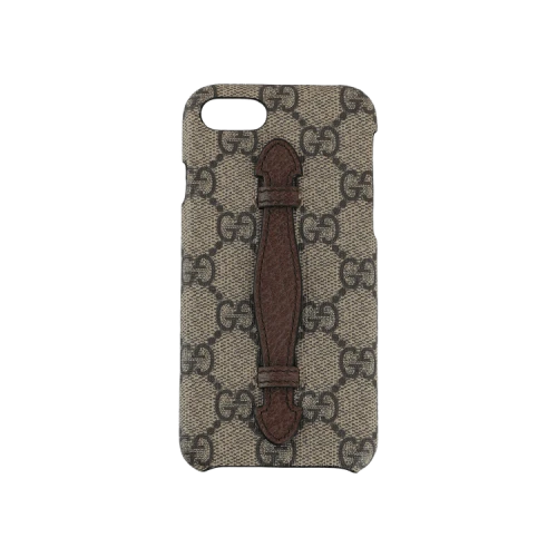 Gucci GG Supreme Selleria iPhone 8 Case Beige