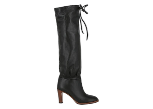 Gucci Leather Mid-Heel Boot Black (Women's)