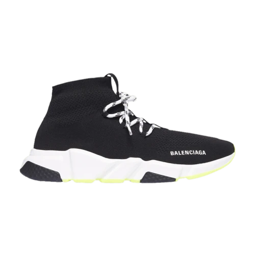 Balenciaga Speed Lace Up Trainer 'Black Neon Yellow'