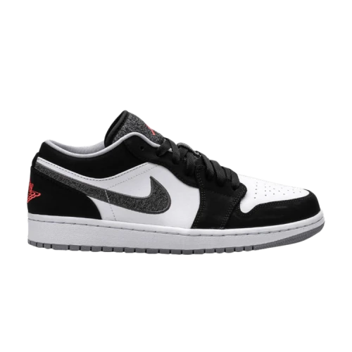Jordan 1 Low Black White Wolf Grey Infrared 23