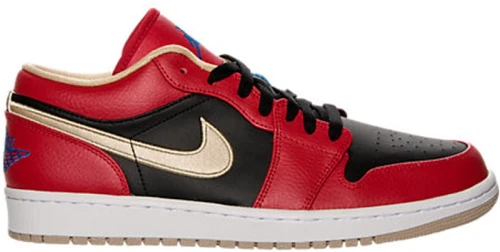 Jordan 1 Low Red Black Gold