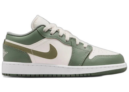 Jordan 1 Low Vintage Lichen White Medium Olive (GS)