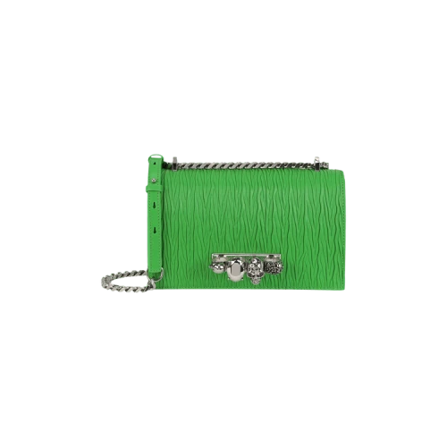 Alexander McQueen Small Jeweled Shoulder Bag Acid Green