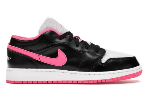 Jordan 1 Low Black White Hyper Pink (GS)