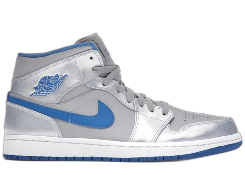 Jordan 1 Mid Wolf Grey Sport Blue