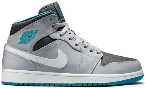 Jordan 1 Mid Wolf Grey Tropical Teal