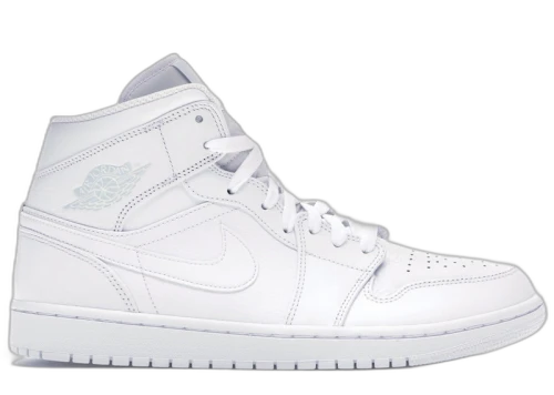 Jordan 1 Mid Triple White (2018)