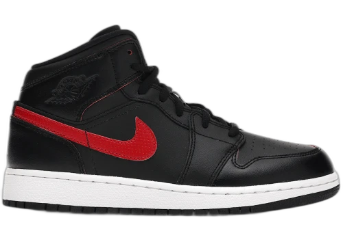 Jordan 1 Retro Mid Black Gym Red (GS)