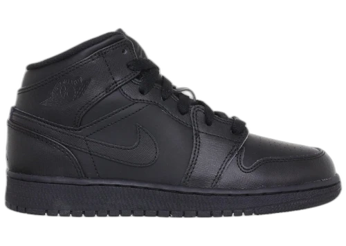 Jordan 1 Mid Triple Black (2012) (GS)