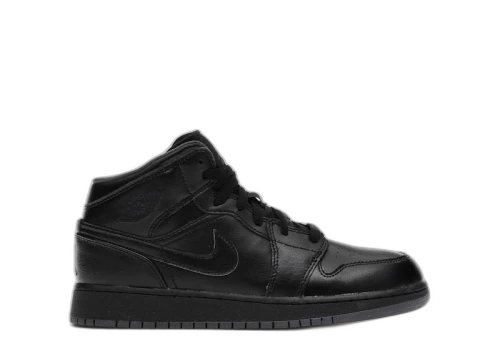 Jordan 1 Mid Black Dark Grey Outsole (GS)