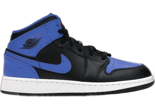 Jordan 1 Mid Royal Paint Splatter (GS)
