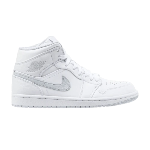 (GS) Air Jordan 1 Mid 'White Platinum'