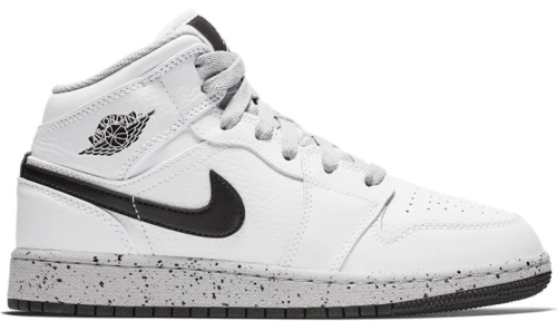 Jordan 1 Mid White Cement (GS)