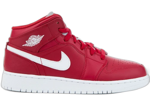 Jordan 1 Retro Mid Gym Red White (GS)