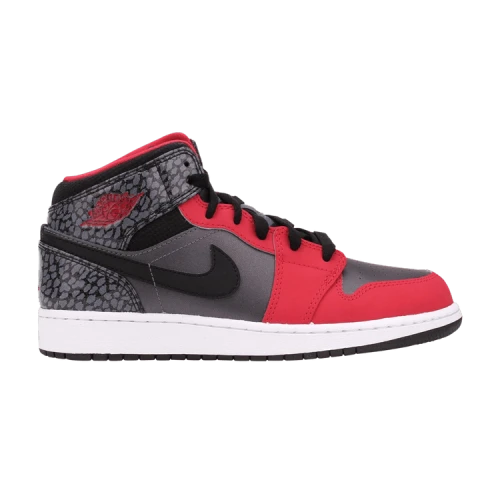 Air Jordan 1 Mid GS 'Dark Grey Legion Red'