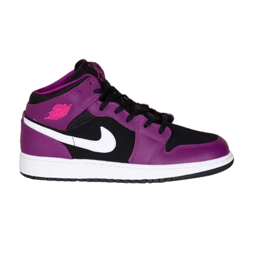 (GS) Air Jordan 1 Mid 'Bright Grape'