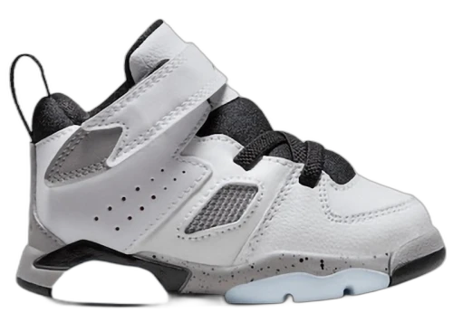 Jordan Flight Club '91 White Black Metallic Silver Gym Red (TD)