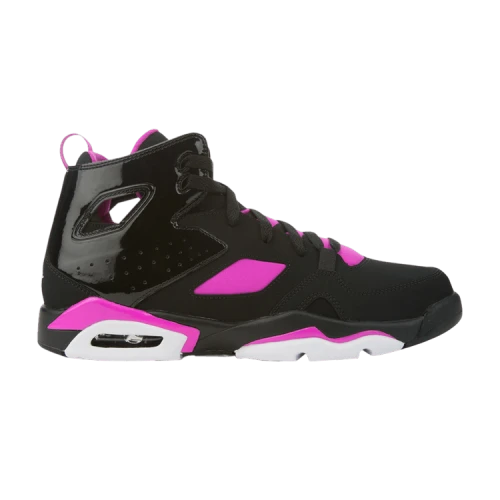 (GS) Air Jordan Flight Club 91 'Black Fuchsia Blast'