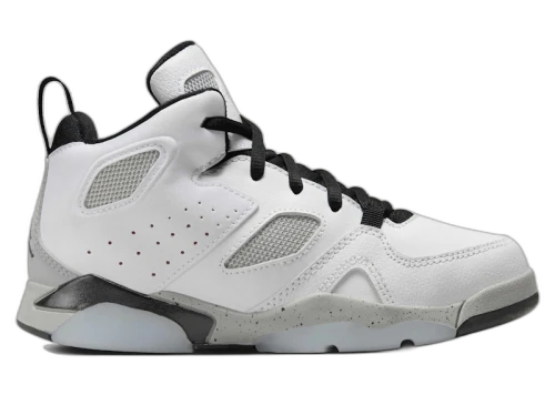 Jordan Flight Club '91 White Black Metallic Silver Gym Red (PS)