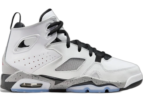 Jordan Flight Club '91 White Black Metallic Silver Gym Red (GS)