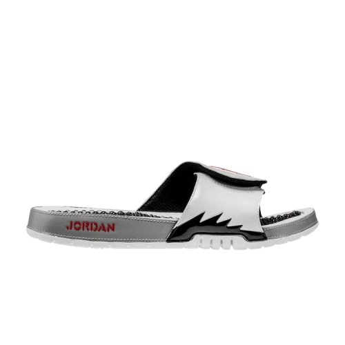 Air Jordan Hydro 5 Slide 'White Red Silver'