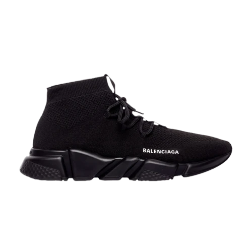 Balenciaga Speed Lace Up Trainer 'Knitted Black' (Women's)
