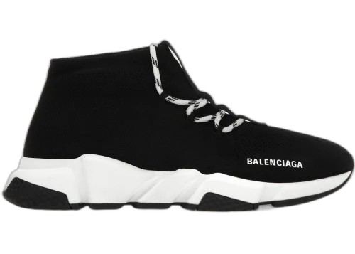 Balenciaga Speed Lace Up Black White (Women's)