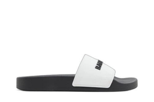 Balenciaga Pool Slides 'White Black' (Women's)