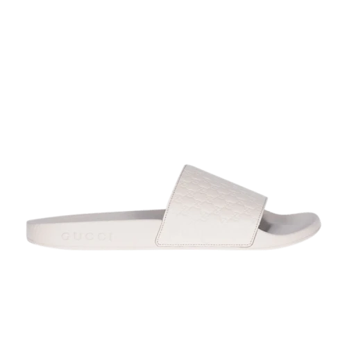 Gucci MicroGuccissima Slide 'White' (Women's)