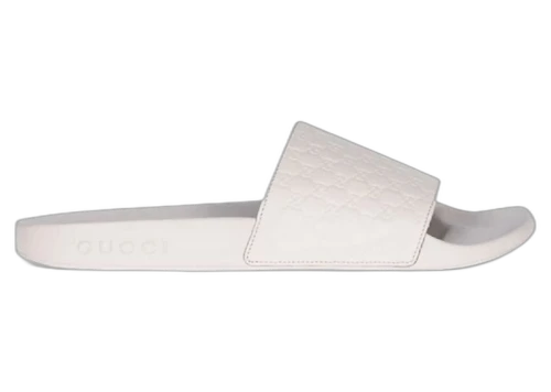 Gucci Microguccissima Slide White (Women's)