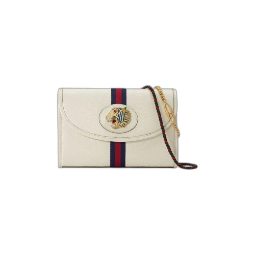 Gucci Leather Rajah Small Shoulder Bag 'Brown'