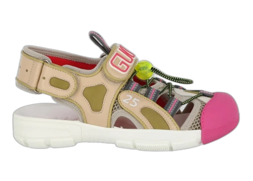 Gucci Tinsel Sport Sandals Crystal Beige (Women's)