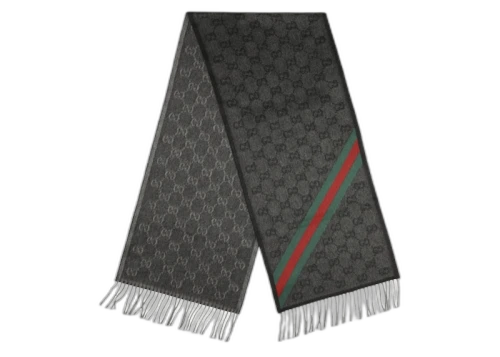 Gucci Nikky Scarf Lead/Dark Green