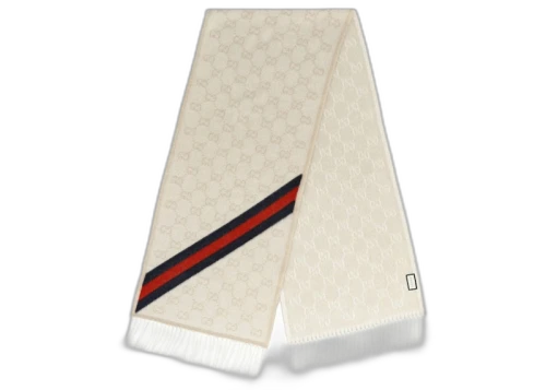 Gucci Nikky Wool Scarf Sand/Blue