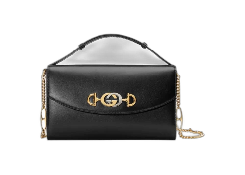 Gucci Zumi Shoulder Bag Smooth Leather Small Black
