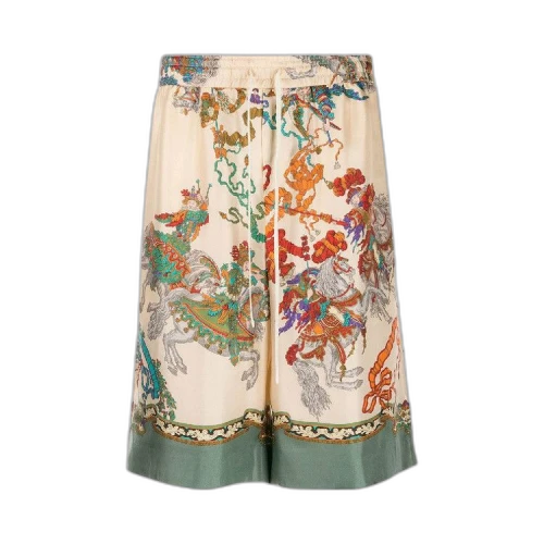 Gucci Warrior Print Bermuda Shorts 'Ivory'