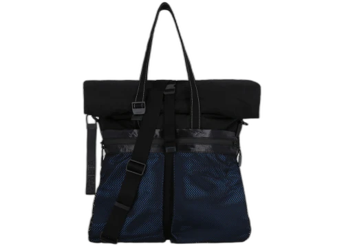 Bottega Veneta Tech Nylon Tote Blue Multi