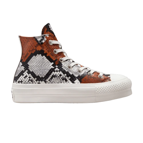 Converse Chuck Taylor All Star Platform 'Authentic Glam - Orange Snakeskin' (Women's)
