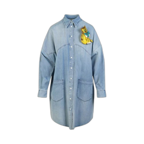 Gucci Kitten Denim Dress 'Blue'