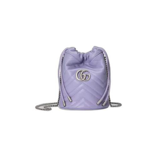 Gucci GG Marmont Mini Bucket Bag 'Lilac'