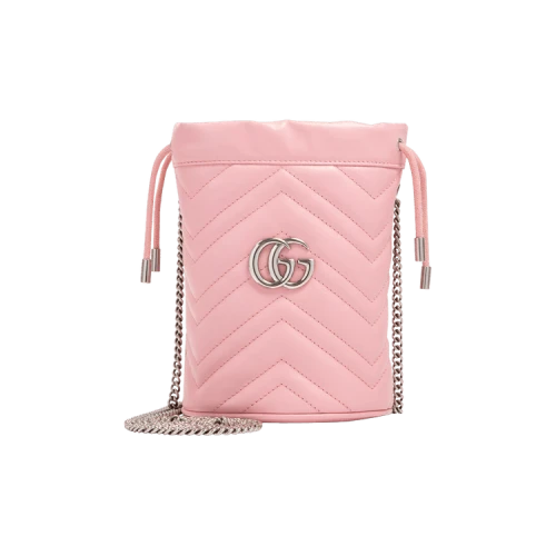 Gucci GG Marmont Mini Bucket Bag 'Wild Rose'